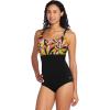 imageSpeedo Womens Swimsuit One Piece Adjustable Square Neck Moderate CutFandango Pink