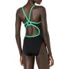 imageSpeedo Womens PolyesterTeam BlackBright Green