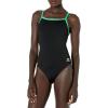 imageSpeedo Womens PolyesterTeam BlackBright Green