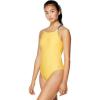 imageSpeedo Womens Standard Swimsuit One Piece Endurance Turnz Tie Back Solid Lemon Chrome 34