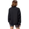 imageSpeedo UnisexAdult Sweatshirt Quarter Zip Pull Over Team Warm Up2024 Team Black