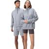 imageSpeedo UnisexAdult Sweatshirt Quarter Zip Pull Over Team Warm Up2024 Heather Grey