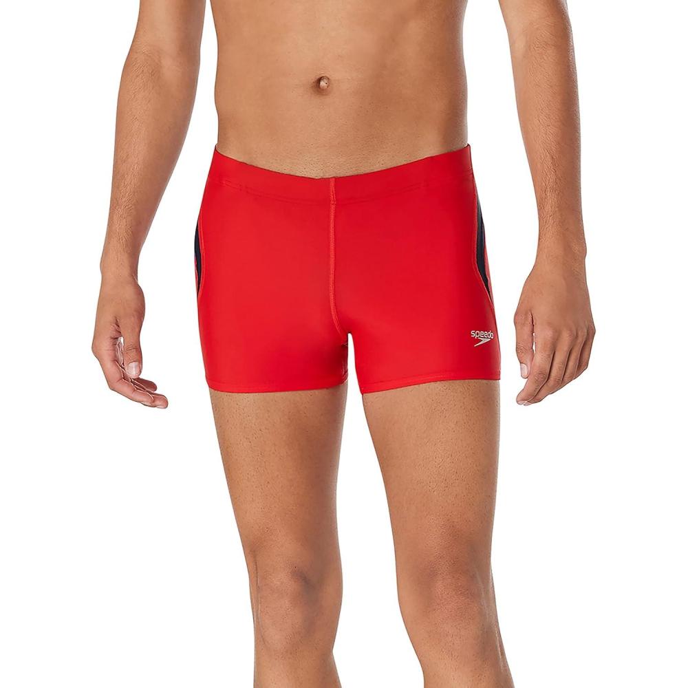 Costume Intero Uomo Speedo Beachstar – Eco Flex 5,1 Cm Con Cucitura Esterna. Stampato Floreale Wayback Bay Sun Kissed Coral. Modello Intero Con Spacco Laterale, Fodera Frontale E Cordoncino Interno. Taglia 38.