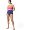 imageSpeedo Womens Swimsuit One Piece Sweetheart Moderate CutBanded Hapuna Blue