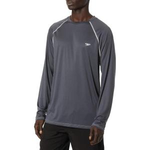 imageSpeedo Mens UV Swim Shirt Long Sleeve Loose Fit Easy TeeLoose Granite