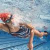 imageSpeedo Womens Swimsuit One Piece PowerFlex Flyback Printed Adult Team ColorsHigher Level Speedo Blue