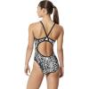 imageSpeedo Womens Swimsuit One Piece PowerFlex Flyback Printed Adult Team ColorsModern Speedo Black