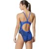 imageSpeedo Womens Swimsuit One Piece PowerFlex Flyback Printed Adult Team ColorsModern Speedo Blue