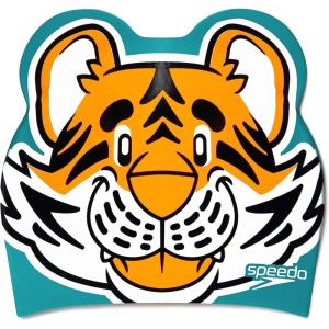 imageSpeedo UnisexYouth Swim Cap Silicone JuniorAanadi OrangeAquarium
