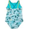 imageSpeedo Girls Swimsuit One Piece High Neck Strappy BackFlamingo Fever