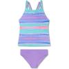 imageSpeedo Girls Swimsuit Two Piece Tankini Thin StrapBiarritz Stripe