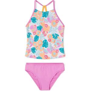 imageSpeedo Girls Swimsuit Two Piece Tankini Thin StrapCyclamen