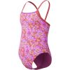 imageSpeedo Girls Swimsuit One Piece Thin StrapsWavy Daisy Pink