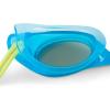 imageSpeedo UnisexChild Swim Goggles Hydrospex Bungee Junior Ages 36Cyan BlueGrey