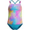 imageSpeedo Girls Swimsuit Two Piece Tankini Thin StrapHula Blend