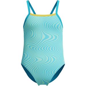 imageSpeedo Girls Swimsuit One Piece Thin StrapsAloha Swirl