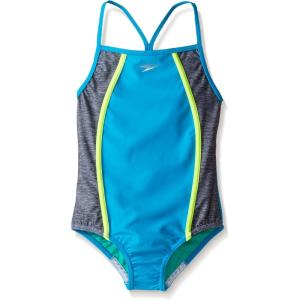 imageSpeedo Girls Swimsuit One Piece Thin StrapsHeather Cyan