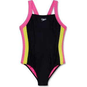 imageSpeedo Girls Swimsuit One Piece Thin StrapsSplice Speedo Black