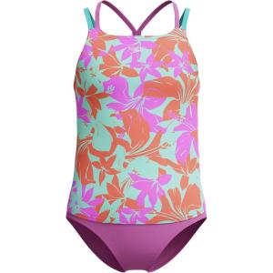 imageSpeedo Girls Swimsuit Two Piece Tankini Thin StrapArctic Glass