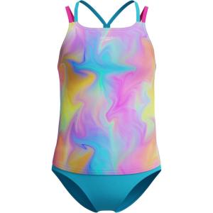 imageSpeedo Girls Swimsuit Two Piece Tankini Thin StrapHula Blend