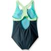 imageSpeedo Girls Swimsuit One Piece Mesh Splice Thick StrapMesh Asphalt