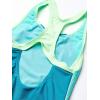 imageSpeedo Girls Swimsuit One Piece Mesh Splice Thick StrapMesh Capri Breeze