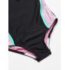 imageSpeedo Girls Swimsuit One Piece Mesh Splice Thick StrapMesh Fuchsia Pink