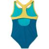 imageSpeedo Girls Swimsuit One Piece Mesh Splice Thick StrapMesh Ocean Depths