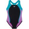 imageSpeedo Girls Swimsuit One Piece Mesh Splice Thick StrapMesh Ceramic