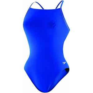 imageSpeedo Womens Solid Endurance Thin Strap SwimsuitSpeedo Blue