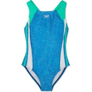 imageSpeedo Girls Swimsuit One Piece Infinity Splice Thick StrapBright Green