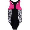 imageSpeedo Girls Swimsuit One Piece Thick Strap Racer Back PrintedSpeedo Black