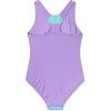 imageSpeedo Girls Swimsuit One Piece Thick Strap Racer Back PrintedSweet Purple