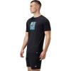 imageSpeedo Mens Uv Swim Shirt Graphic Short Sleeve TeeStamp Anthracite