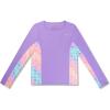 imageSpeedo Girls Uv Swim Shirt Long Sleeve RashguardSweet Purple