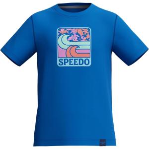 imageSpeedo Boys Uv Swim Shirt Short Sleeve Tee GraphicTurkish Sea