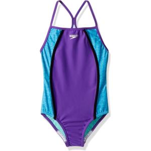 imageSpeedo Girls Swimsuit One Piece Thin StrapsHeather Speedo Purple