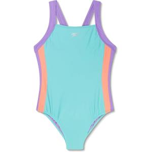 imageSpeedo Girls Swimsuit One Piece Thin StrapsSplice Arctic Glass