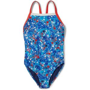 imageSpeedo Girls Swimsuit One Piece Thin StrapsStarry Blueprint