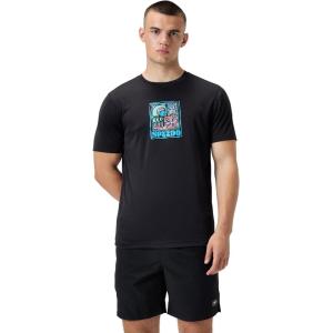 imageSpeedo Mens Uv Swim Shirt Graphic Short Sleeve TeeStamp Anthracite