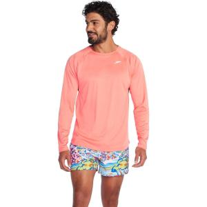 imageSpeedo Mens Uv Swim Shirt Long Sleeve Fitness RashguardCupid Coral