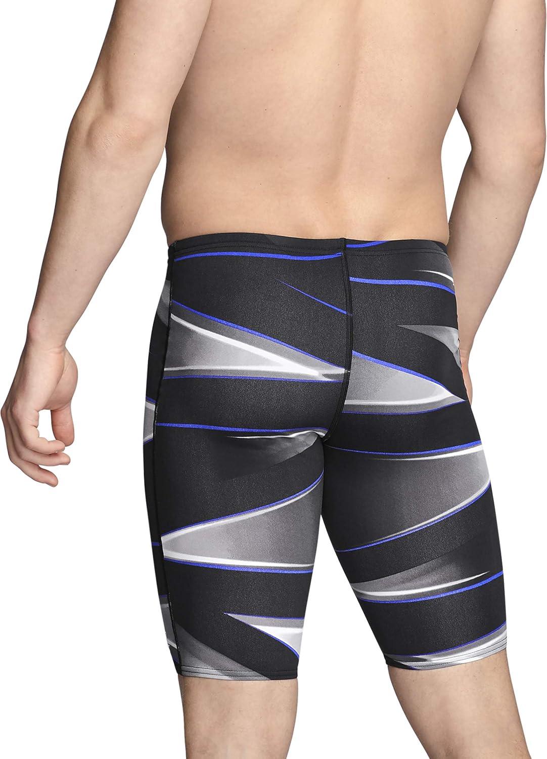 Speedo Men's Endurance+ Caged Out Brief Swimsuit - Chlorine Resistant Competitive Swimwear