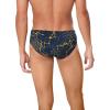 imageSpeedo Mens Caged Out Brief Endurance SwimsuitGalactic NavyGold