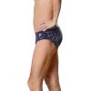 imageSpeedo Mens Caged Out Brief Endurance SwimsuitGalactic RedWhiteBlue