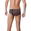 imageSpeedo Mens Caged Out Brief Endurance SwimsuitSolar NavyOrange