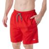 imageSpeedo Mens Swim Trunk Mid Length Redondo SolidSpeedo Red