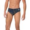 imageSpeedo Mens Caged Out Brief Endurance SwimsuitGalactic NavyGold