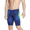 imageSpeedo Mens Caged Out Jammer Endurance SwimsuitEmerging BlueGreen