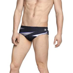 imageSpeedo Mens Caged Out Brief Endurance SwimsuitInfinite Speedo Blue