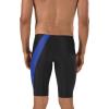 imageSpeedo Mens Swimsuit Jammer Powerflex Eco Revolve Splice Team ColorsDiscontinuedBlackRoyal